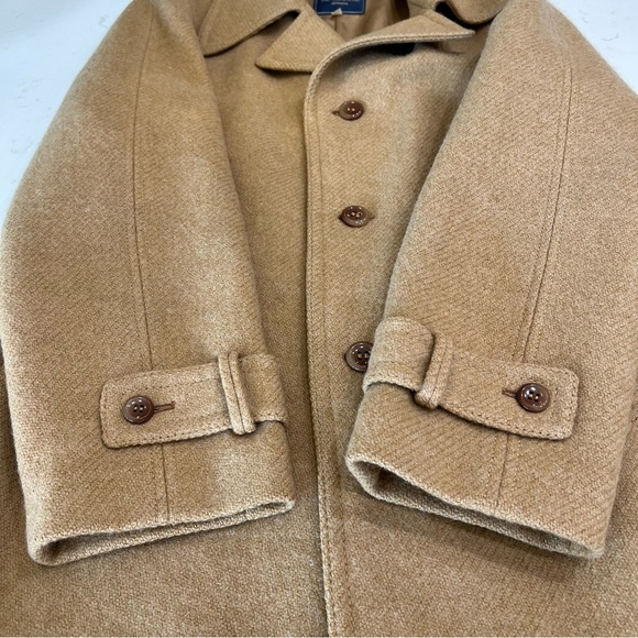 Vintage The Men’s Shop JCPenney Camel Wool Overcoat – Size 44 – Classic Menswear - Picture 2 of 15